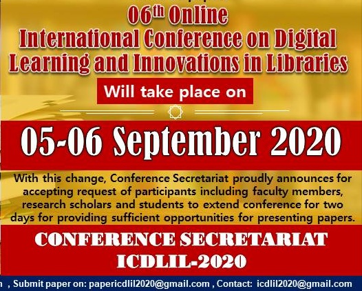 06th Online International Conference on Digital Learning & Innovations in libraries