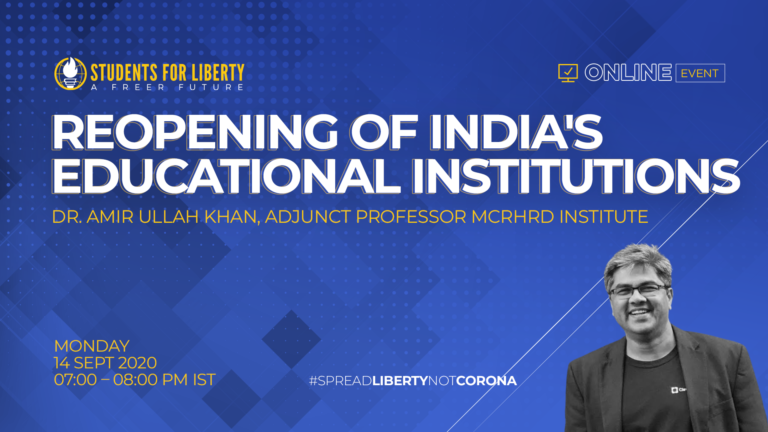 The SASFL’s Speaker Session on ‘Reopening of India’s Educational Institutions’