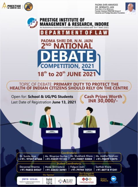 2nd National Debate competition, 2021 | LawTeller® Magazine