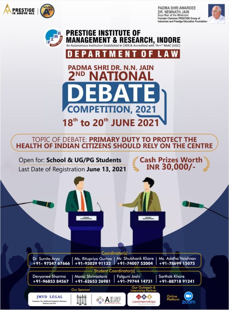 2nd National Debate competition, 2021