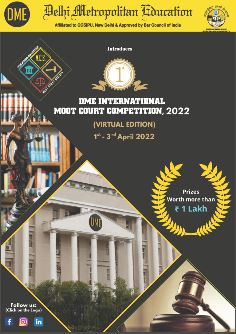 DME International Moot Court Competition (Virtual), 2022