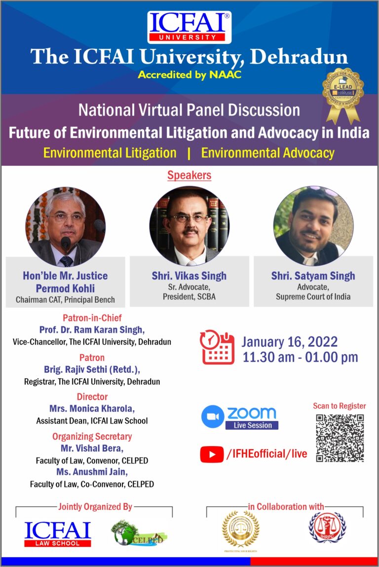 FUTURE OF ENVIRONMENTAL LITIGATION AND ADVOCACY IN INDIA