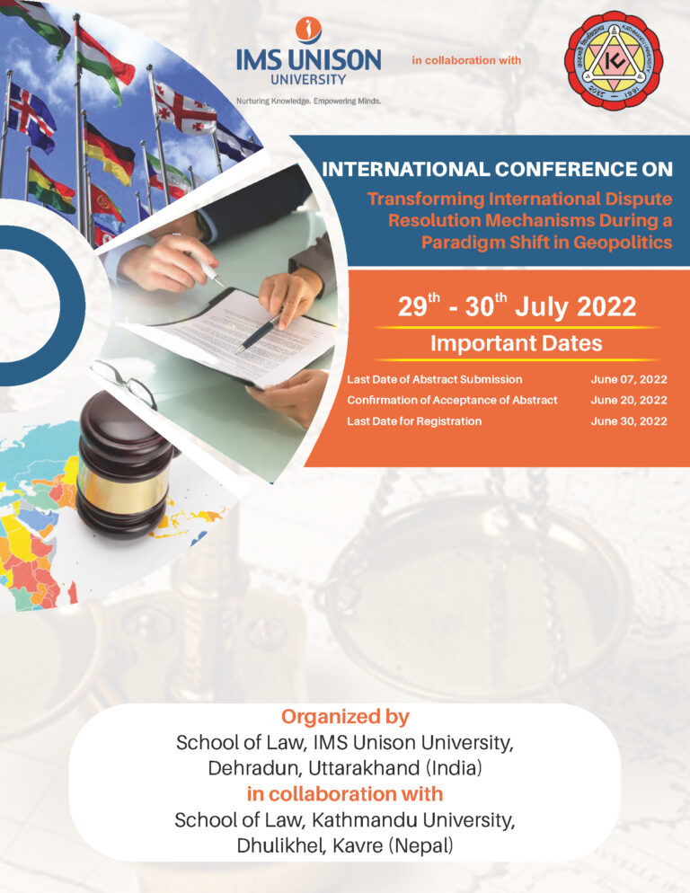 Transforming International Dispute Resolution Mechanisms During a Paradigm Shift in Geopolitics