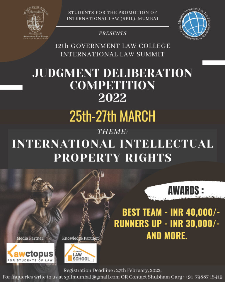 12th Government Law College International Law Summit, 2022