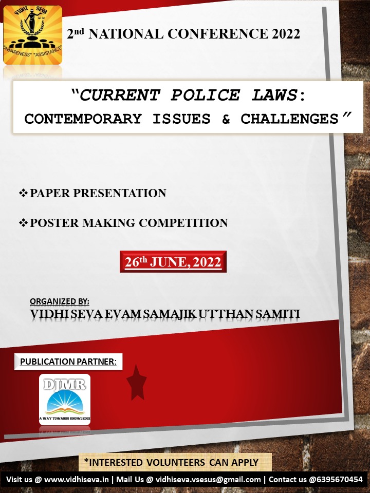 Current Police Laws: Contemporary Issues & Challenges