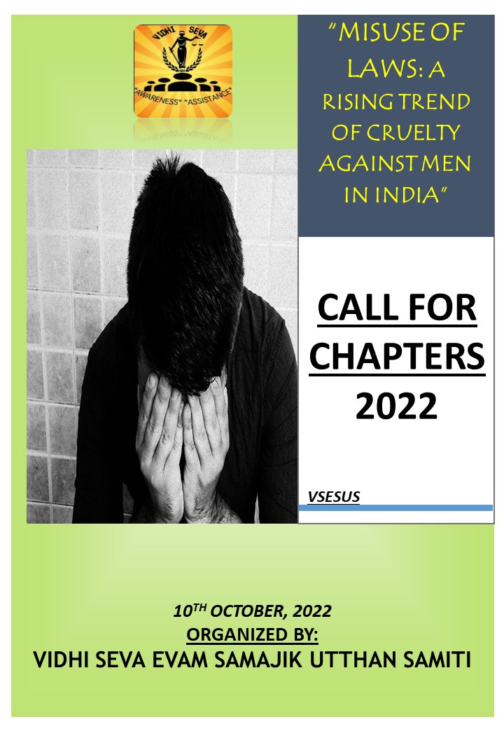 “MISUSE OF LAWS: A RISING TREND OF CRUELTY AGAINST MEN IN INDIA”