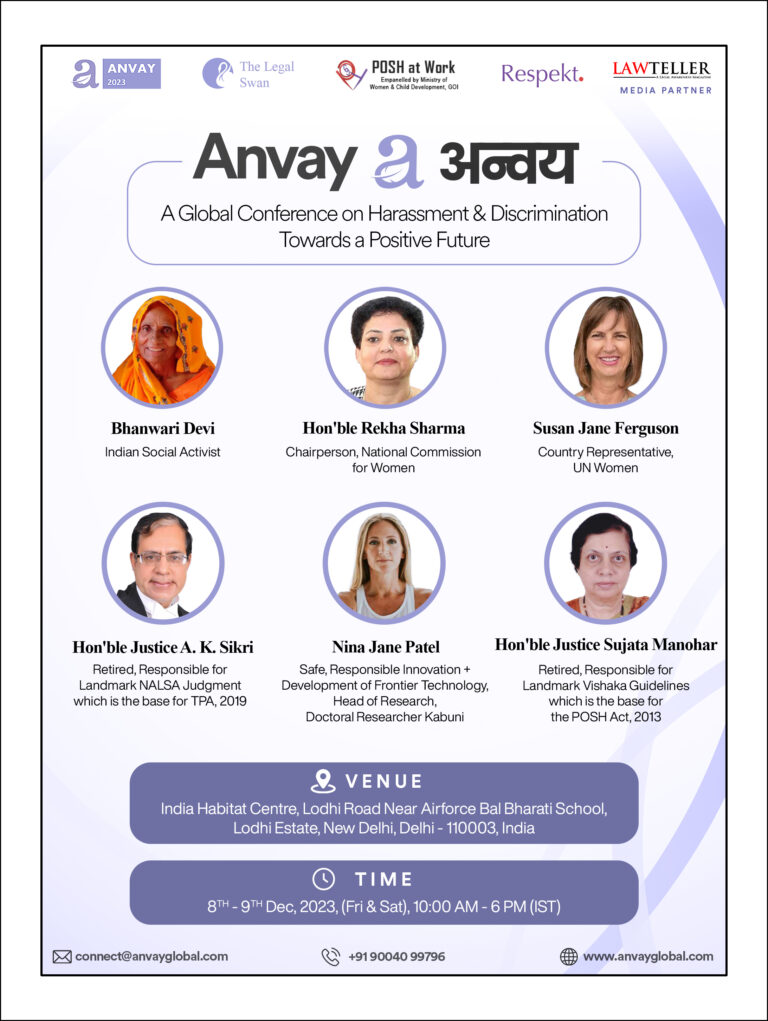 Anvay (अन्वय) – A Global Conference on Harassment & Discrimination, Towards a Positive Future