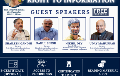 2 Day Online Workshop on “Right to Information”